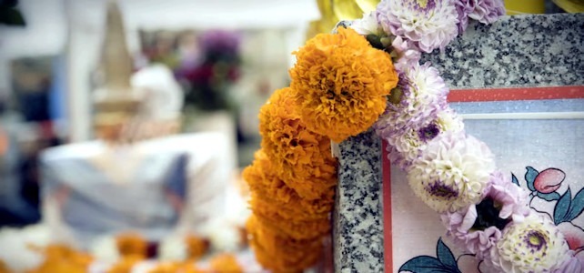 Valaistumisen stupa Eurooppa-keskuksessa