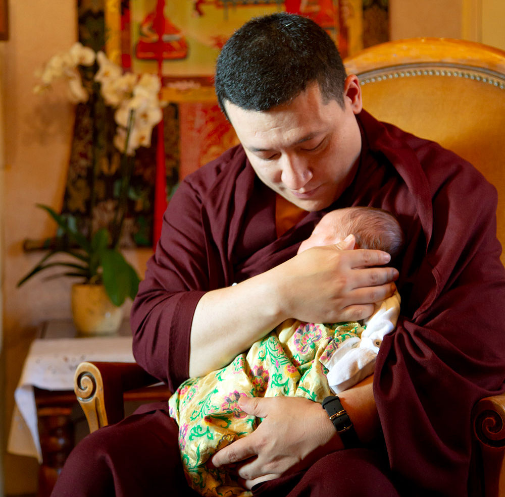 Gyalwa Karmapa ja hänen poikansa Thugsey. © Thule G. Jug